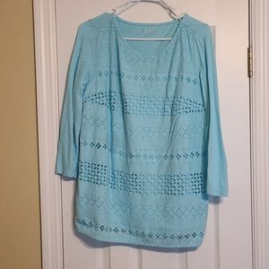 Kim Rogers Medium turquoise shirt
